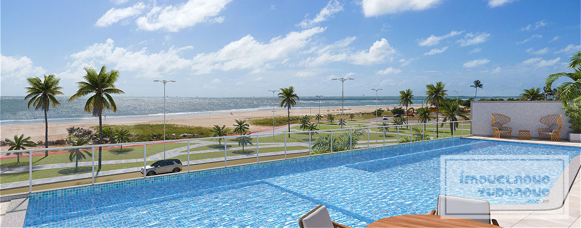 Piscina com vista para o mar