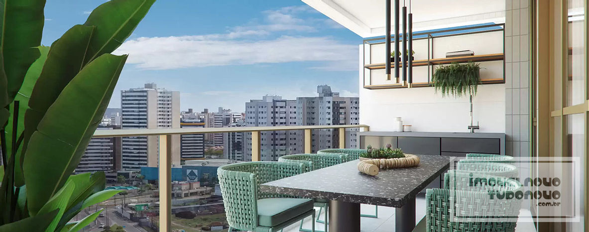 Varanda apto. 124m²