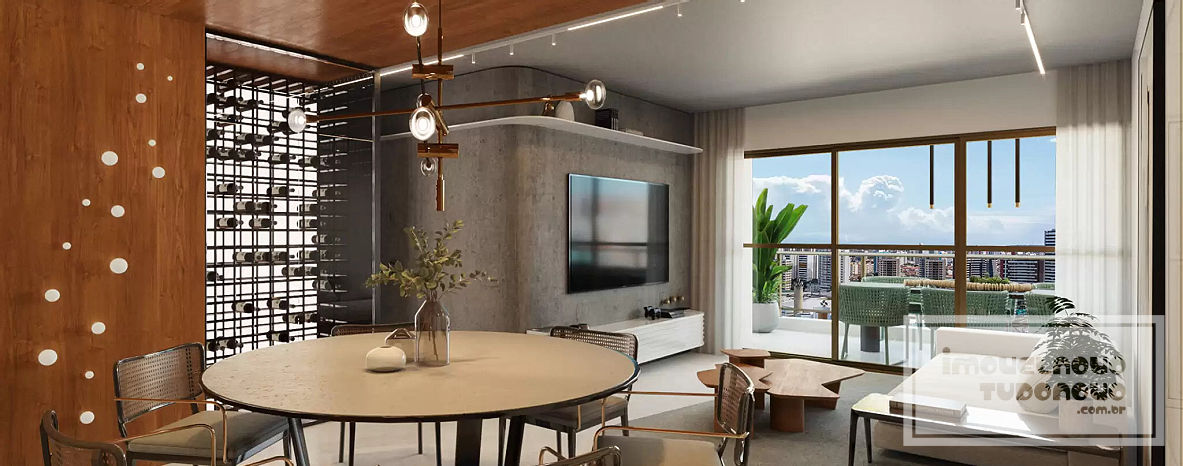 Sala apto. 124m²