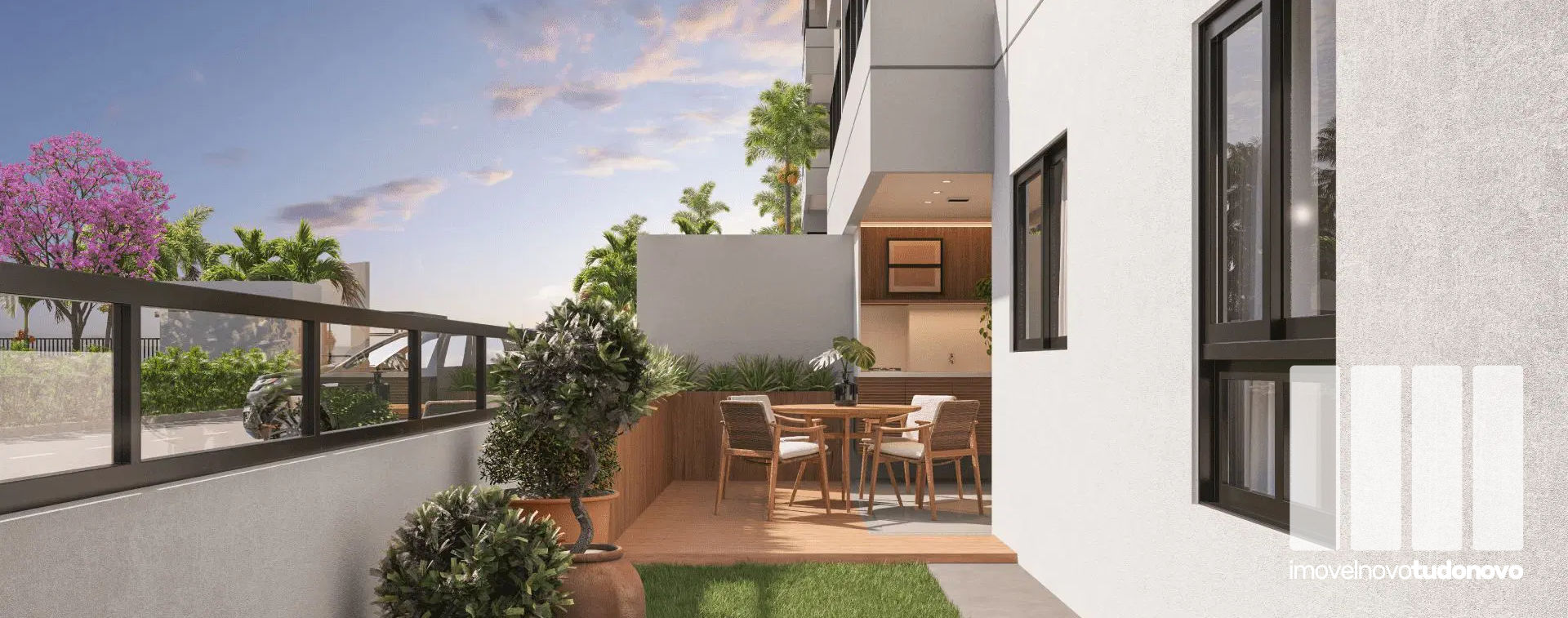 Apartamento com giadino