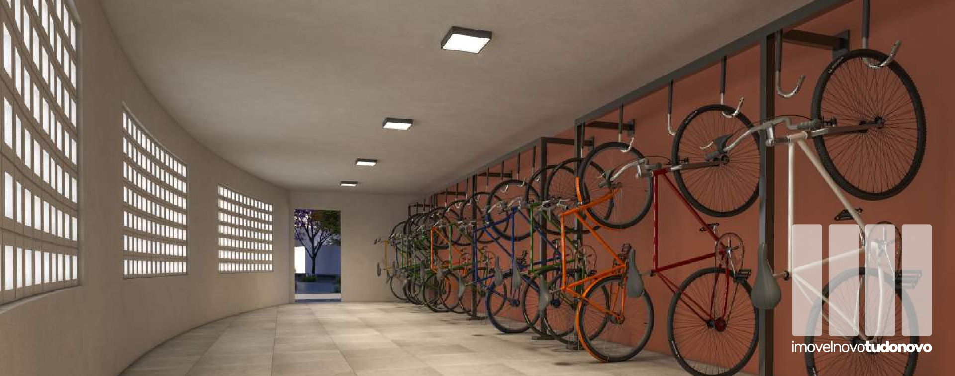 Bicicletário coberto