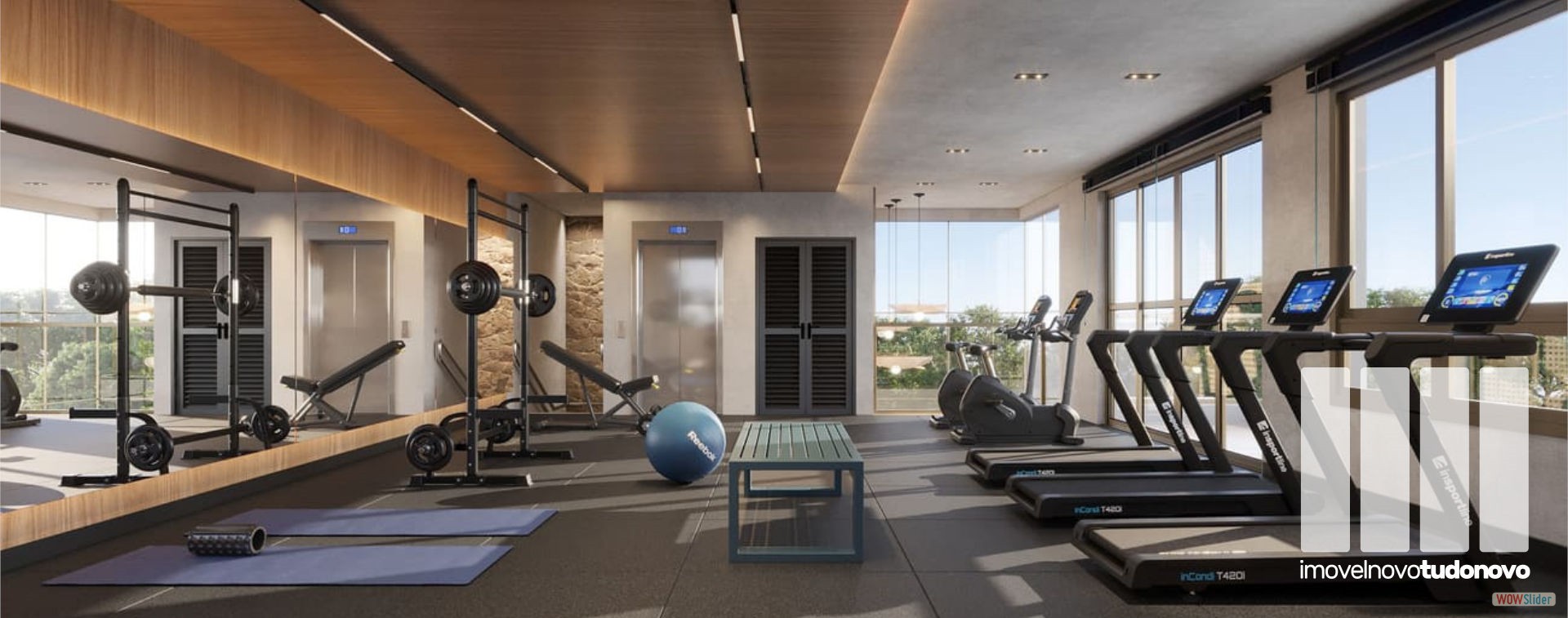 Academia (pavimento superior) | Treino com vista