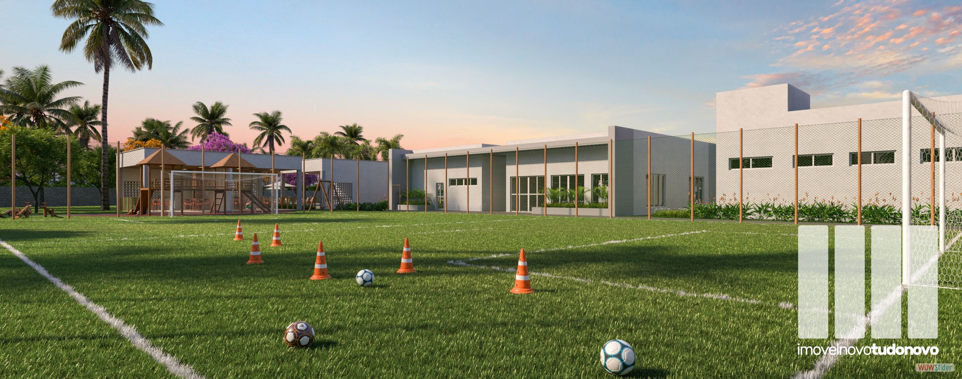 Campo de futebol gramado