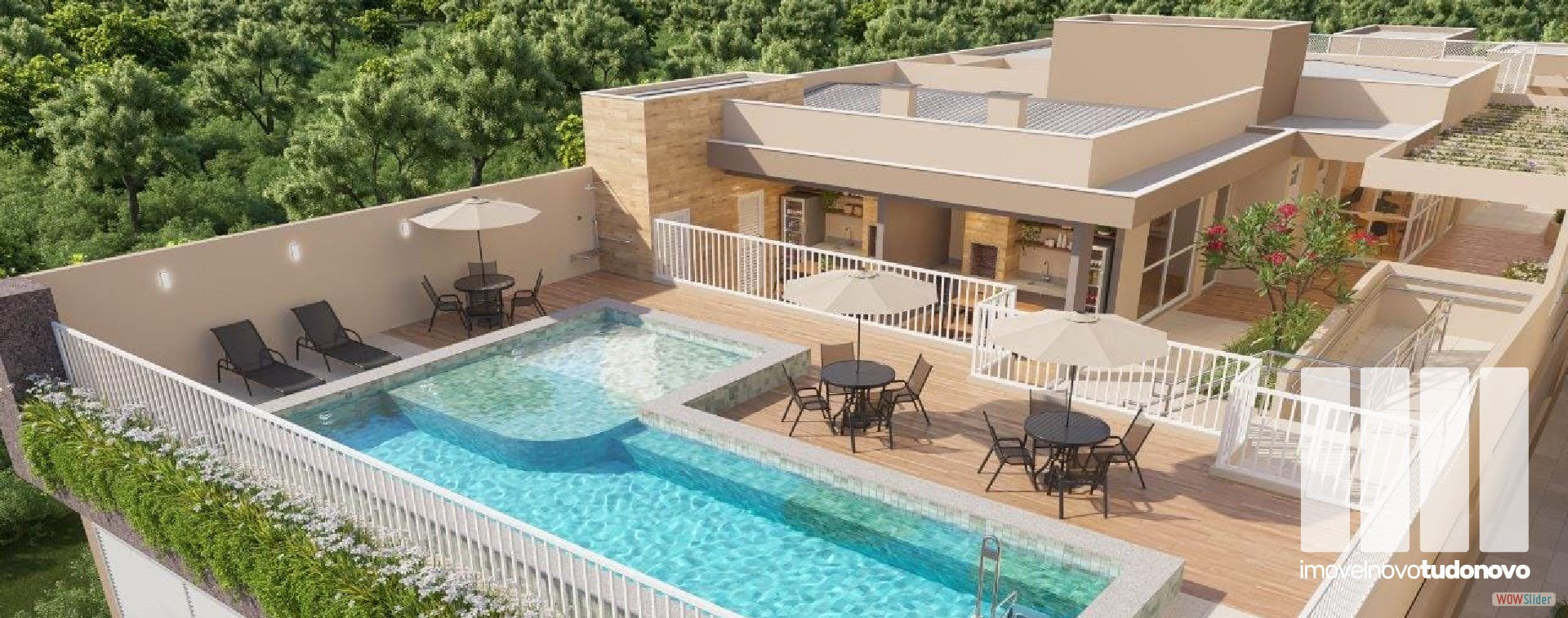 &Aacute;rea da piscina